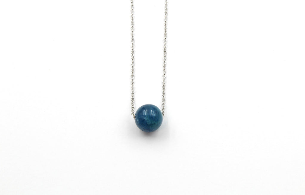 Dainty Apatite Gumdrop Pendant