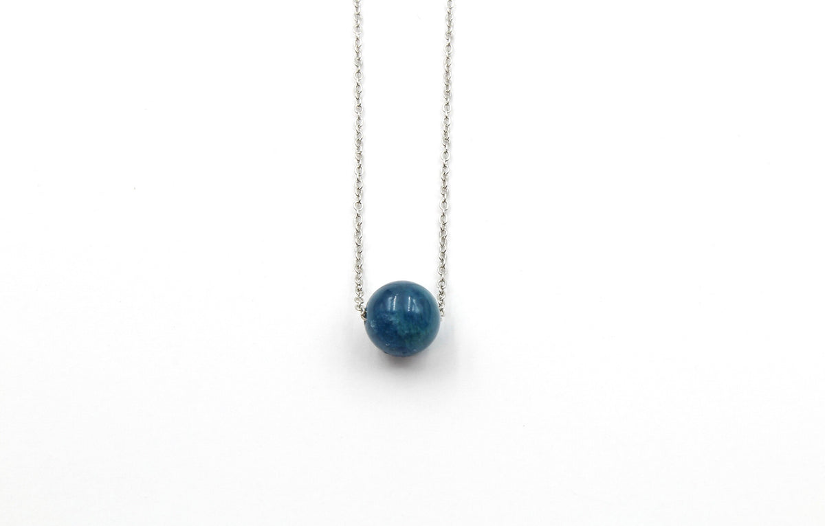 Dainty Apatite Gumdrop Pendant
