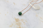 Dainty Malachite Gumdrop Pendant
