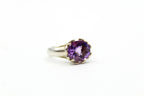 Amethyst Flower Ring