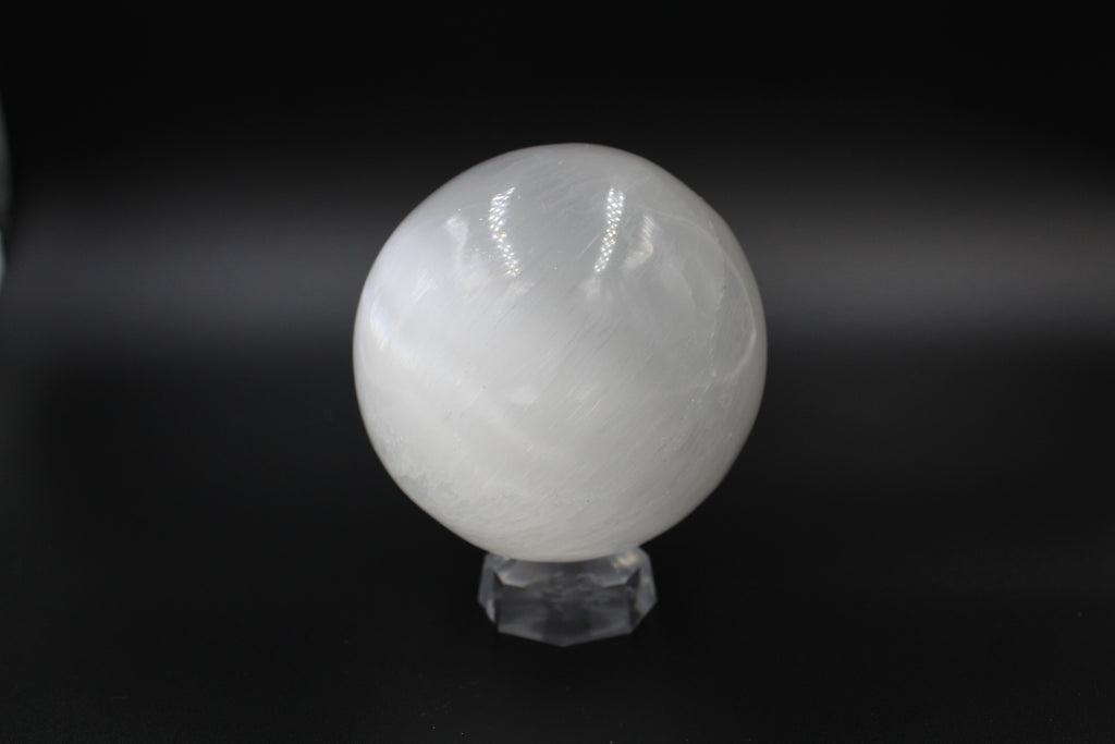 Selenite Crystal Sphere/Ball 3'' 75mm - Empire Gems International