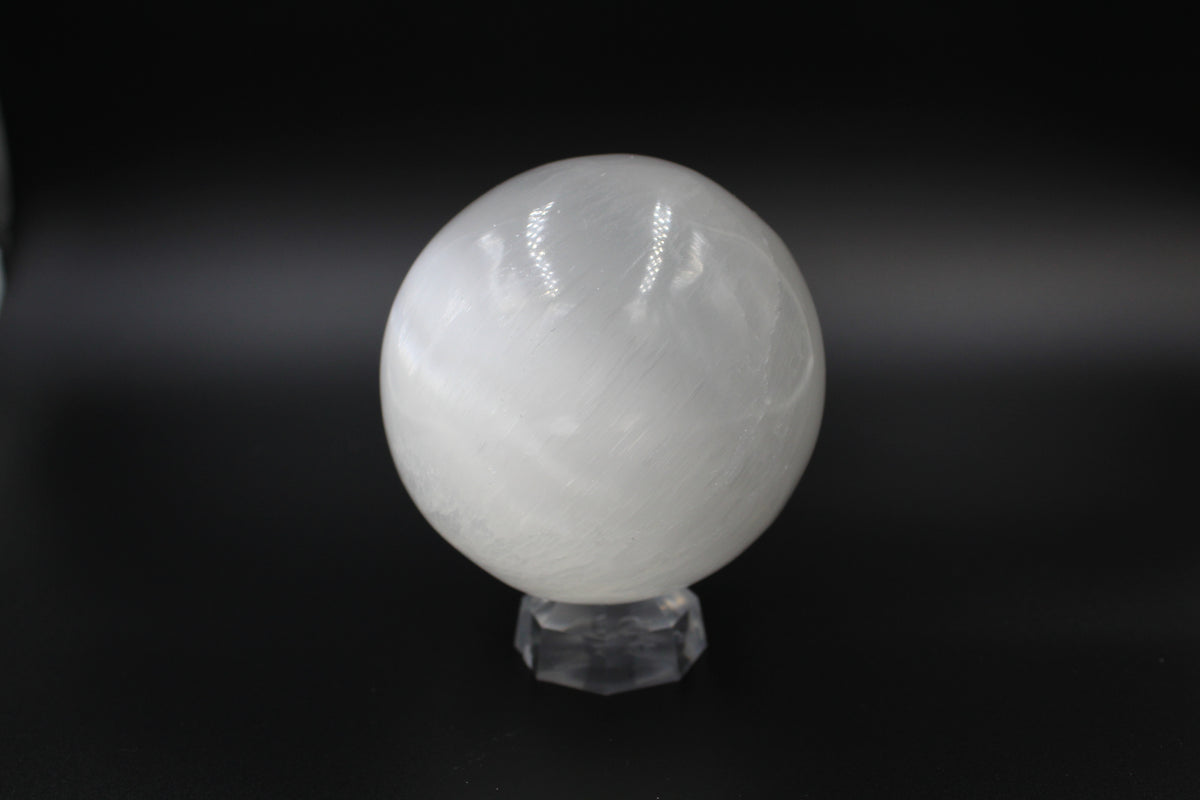 Selenite Crystal Sphere/Ball 3'' 75mm - Empire Gems International