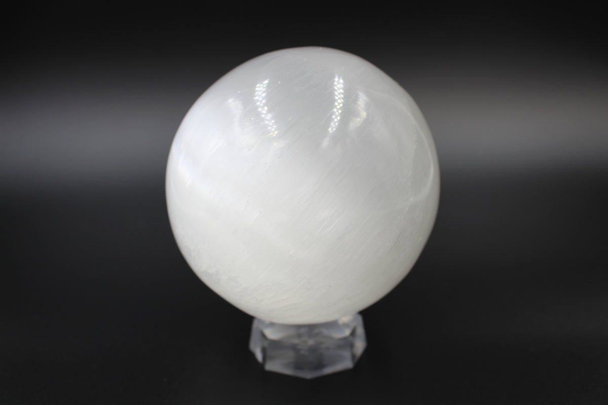 Selenite Crystal Sphere/Ball 3'' 75mm - Empire Gems International