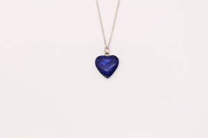 Dainty Royal Blue Lapis Heart - Empire Gems International
