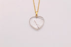 Rutile Quartz Heart Pendant - Empire Gems International
