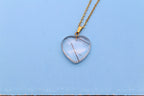 Rutile Quartz Heart Pendant - Empire Gems International