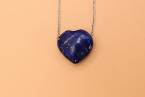 Royal Blue Lapis Heart Pendant - Empire Gems International