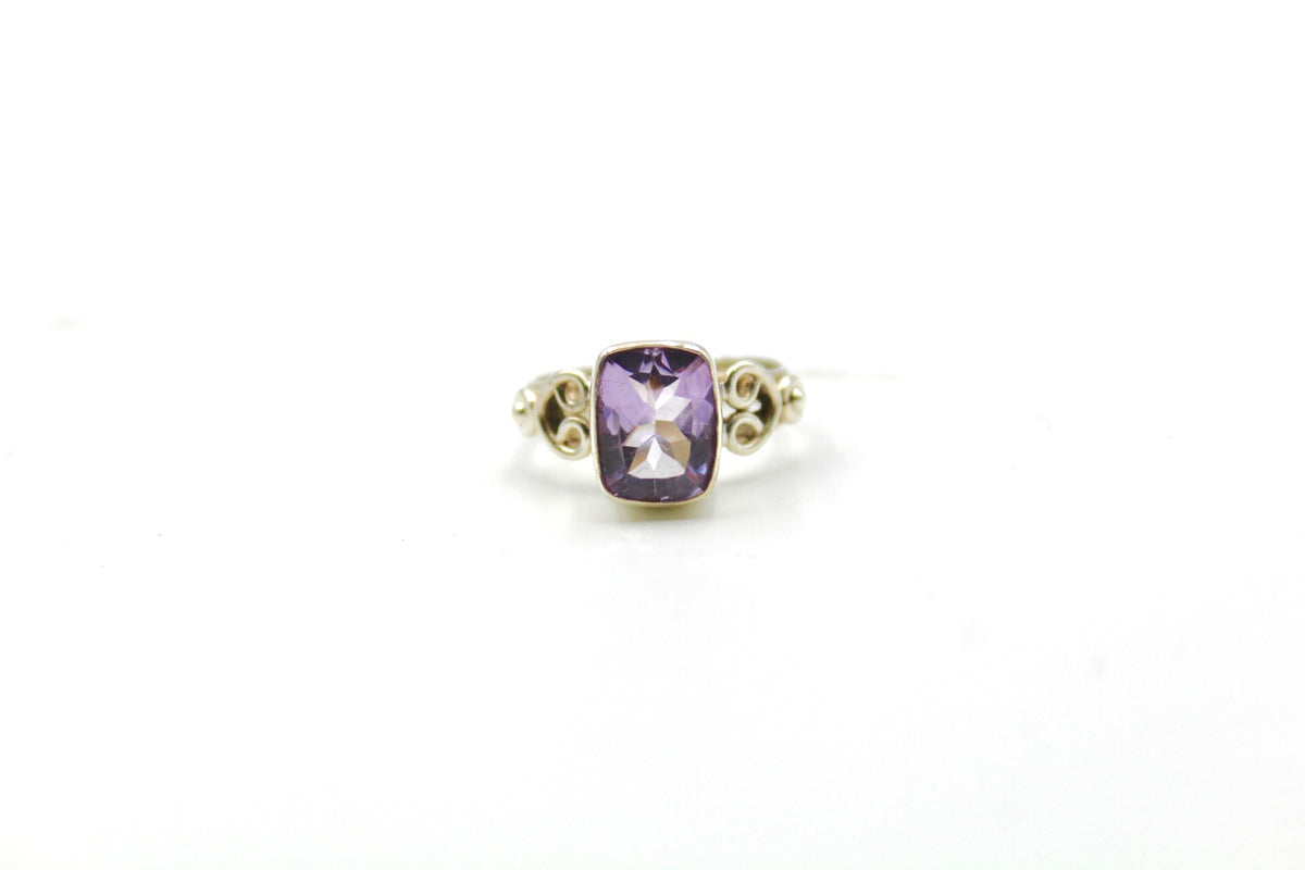 Amethyst Heart Ring