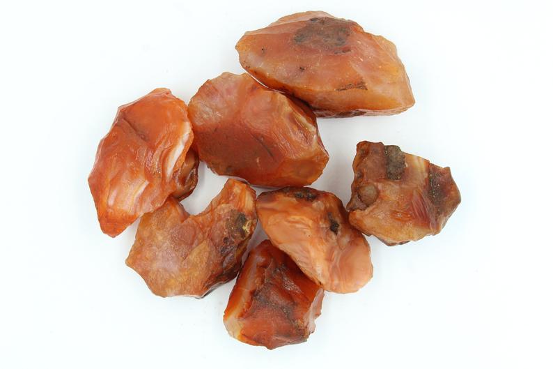 Rough Carnelian Palm Stone - Empire Gems International