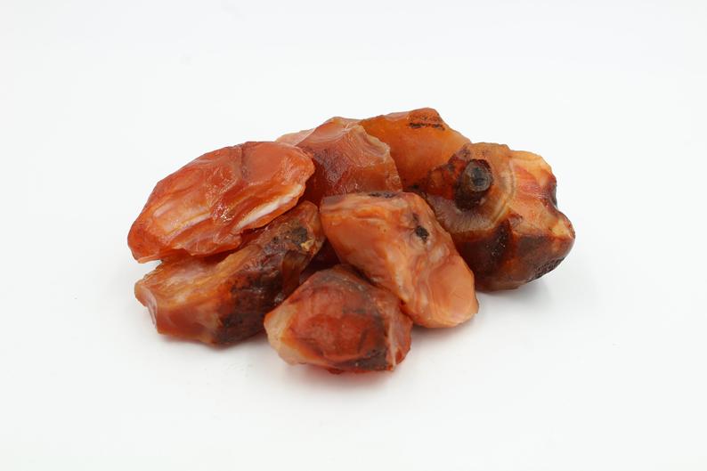 Rough Carnelian Palm Stone - Empire Gems International