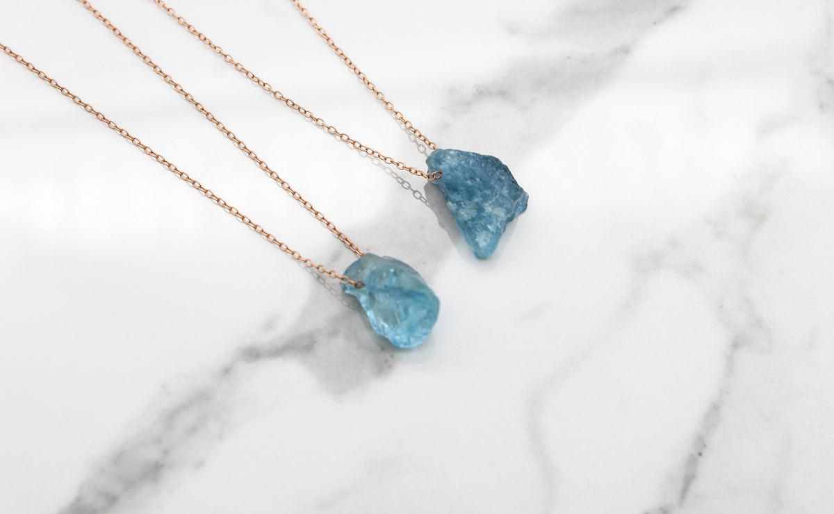 Pacific Blue Aquamarine Choker - Empire Gems International