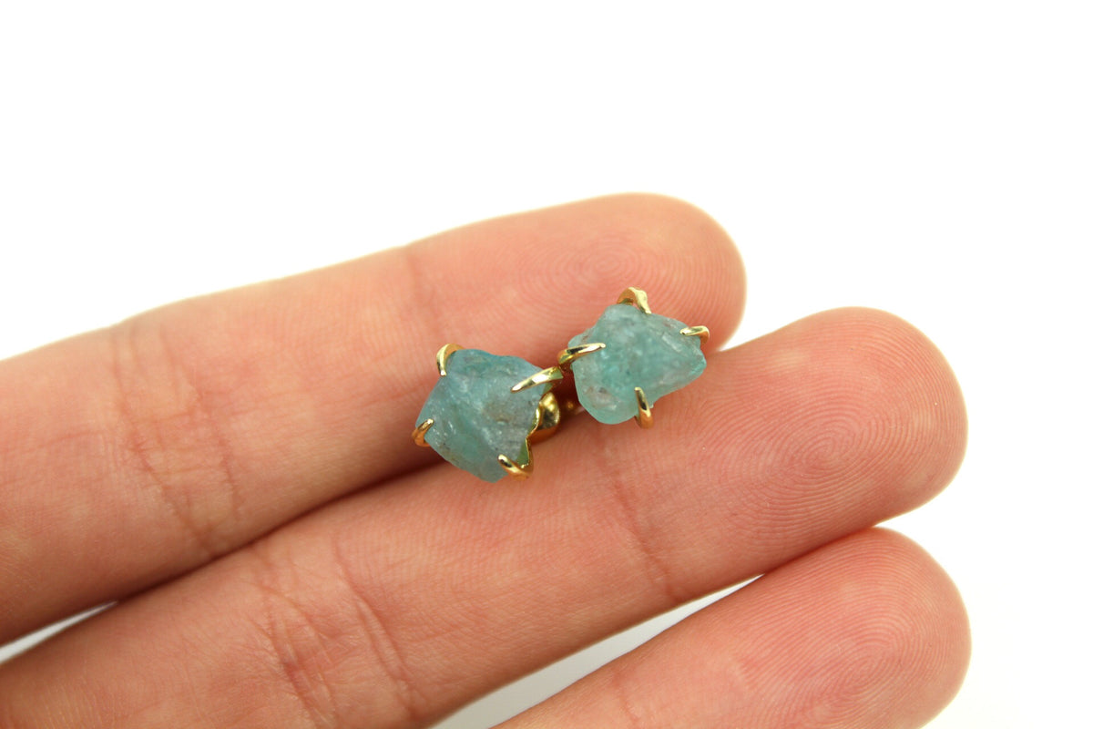 Dainty Raw Crystal Earrings