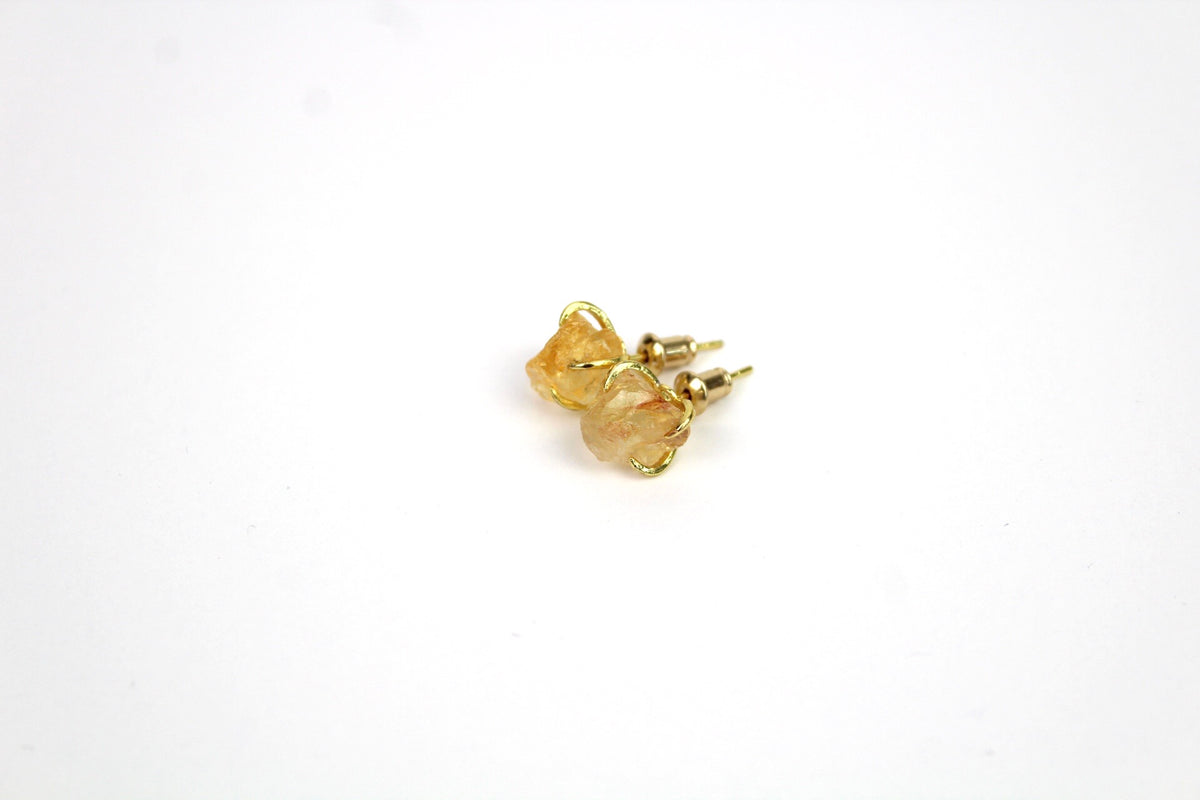 Dainty Raw Crystal Earrings