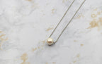 Dainty Pearl Gumdrop Pendant