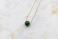 Dainty Malachite Gumdrop Pendant