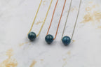 Dainty Apatite Gumdrop Pendant