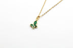 Dainty Malachite Butterfly Necklace