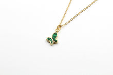 Load image into Gallery viewer, Dainty Malachite Butterfly Necklace
