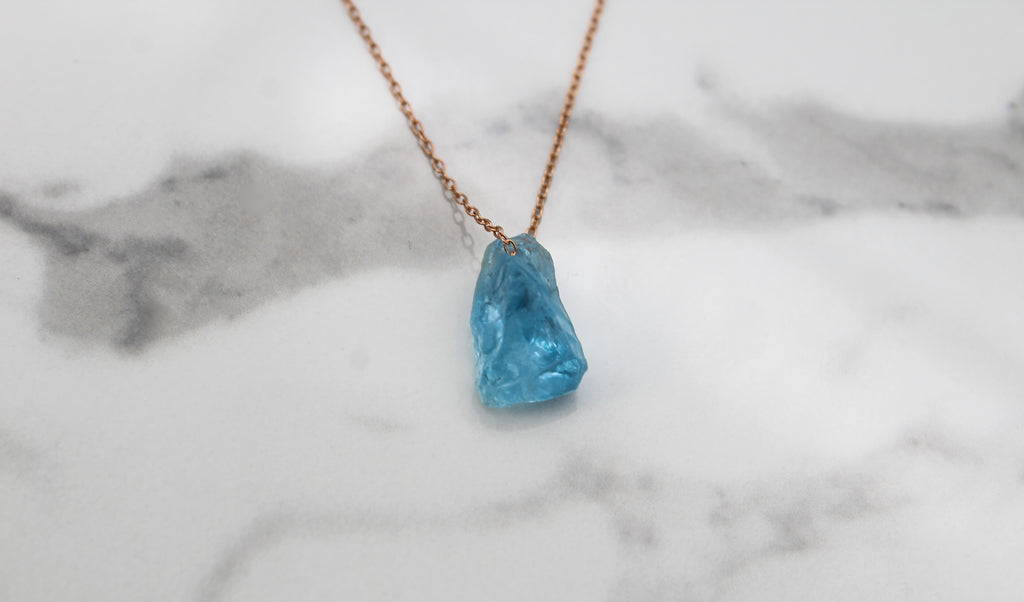 Pacific Blue Aquamarine Choker - Empire Gems International