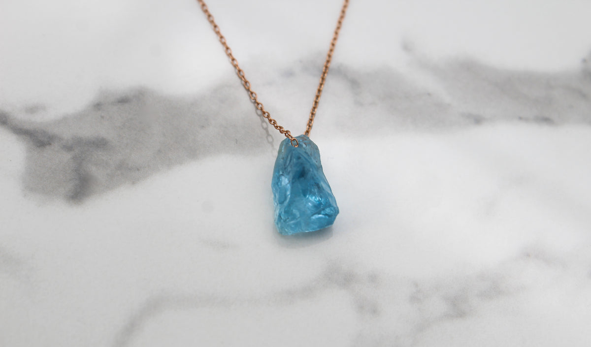 Pacific Blue Aquamarine Choker - Empire Gems International