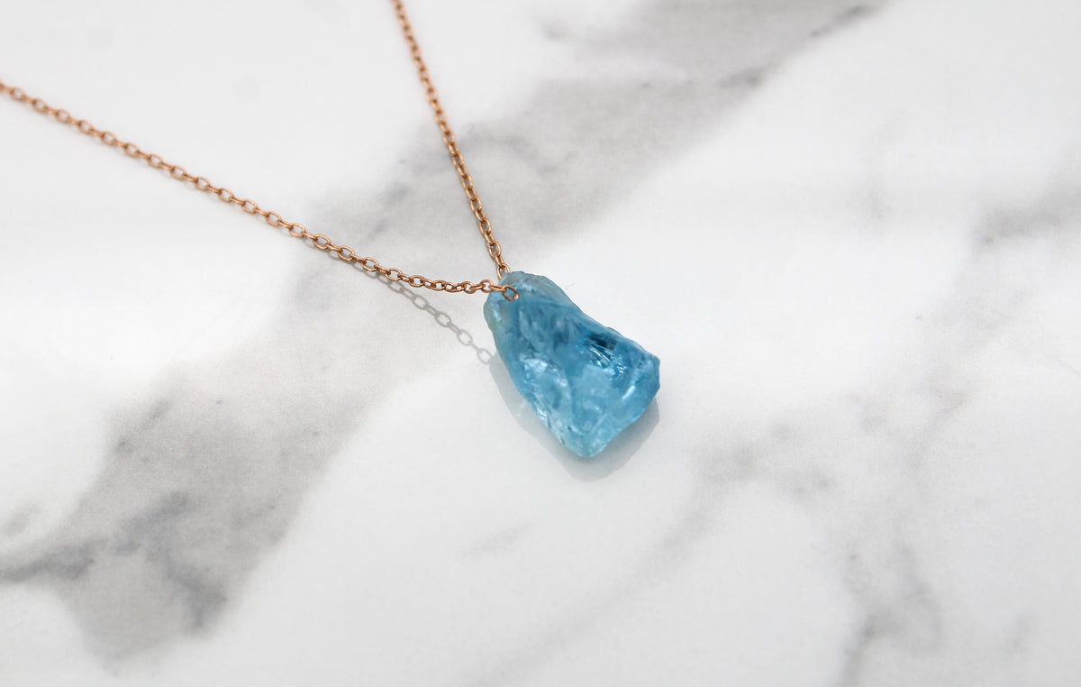 Pacific Blue Aquamarine Choker - Empire Gems International