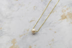 Dainty Pearl Gumdrop Pendant