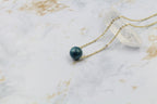 Dainty Apatite Gumdrop Pendant