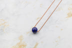 Dainty Lapis Gumdrop Pendant