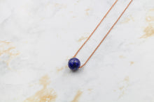 Load image into Gallery viewer, Dainty Lapis Gumdrop Pendant