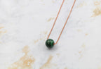 Dainty Malachite Gumdrop Pendant