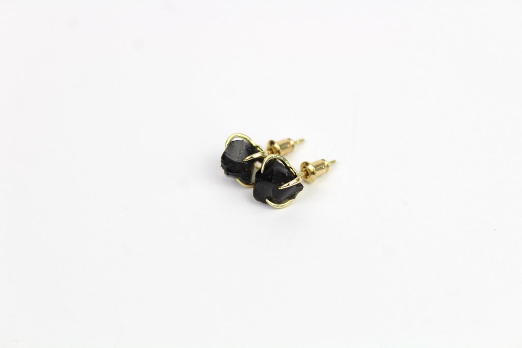 Dainty Raw Crystal Earrings