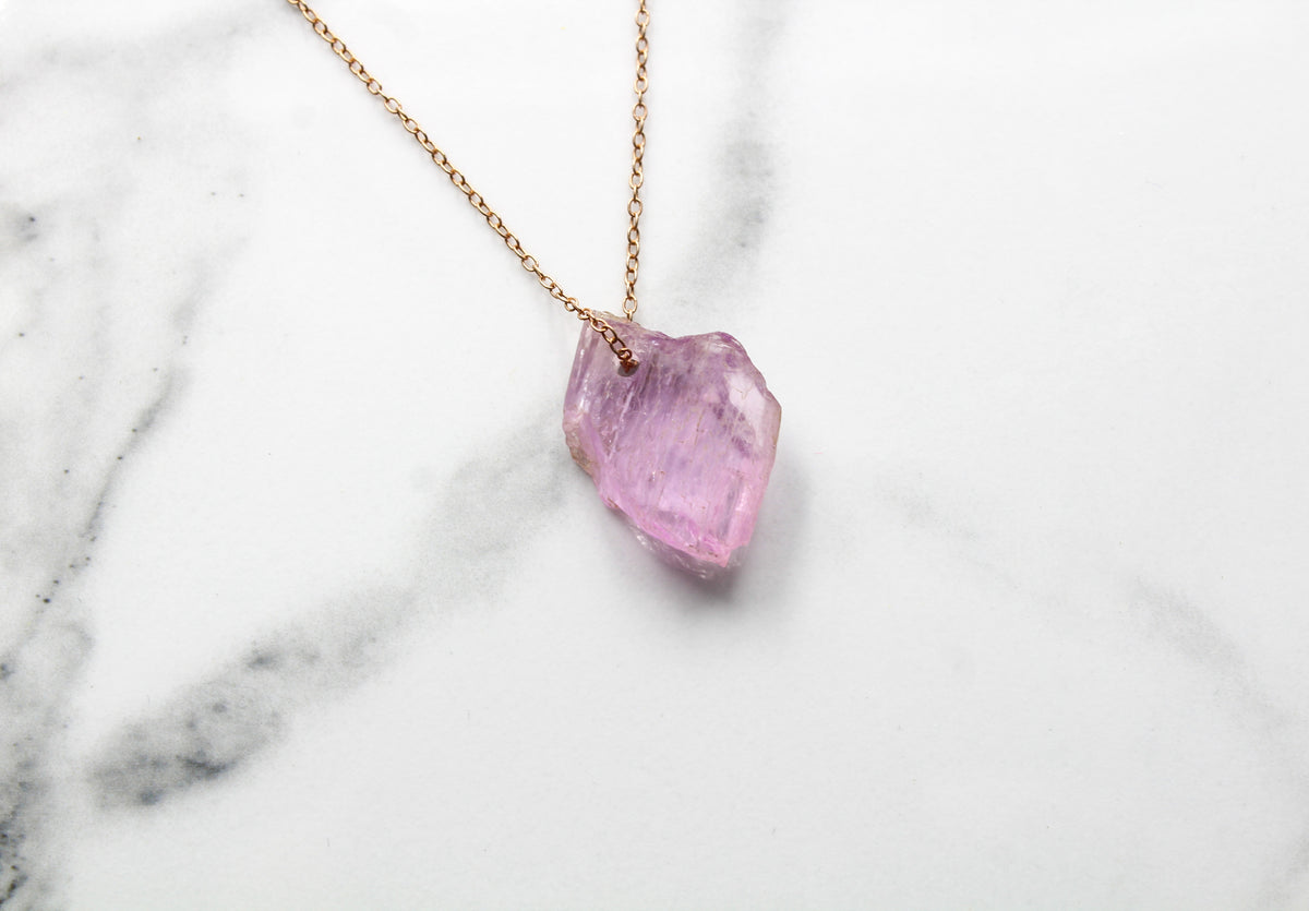 Dainty Kunzite Crystal Choker - Empire Gems International